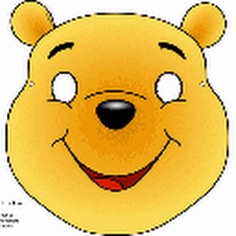 Máscara Winnie the Pooh para imprimir