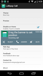 Lollipop Style Call Screen poster 7