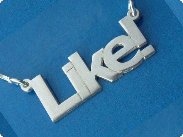 facebook like nacklace