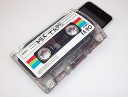 80's Retro Mix Cassette Tape Gadget Case - iPhone iTouch Eris Hero Zune HD and more