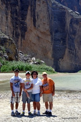 At the edge of the Rio Grande