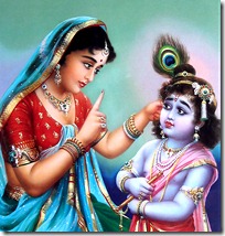 Mother Yashoda with Lord Krishna