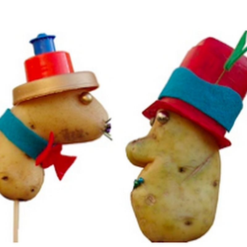 Crear títeres y personajes con patatas