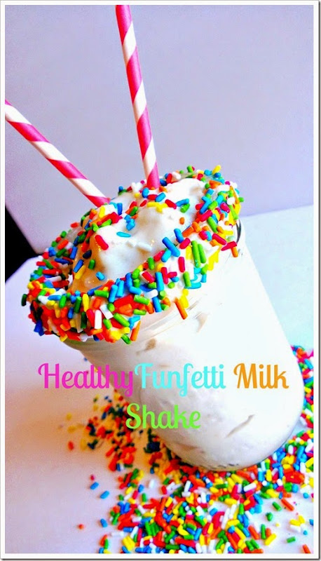 healthy funfetti milk shake