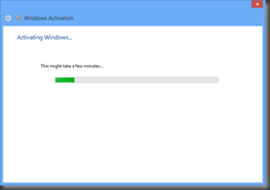 Successfully activating Windows 8 Enterprise