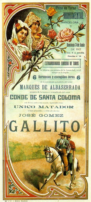 1917-06-03 Joselito Barcelona Albaserrada (Sob. A Perez) 001