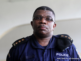  – Le prévenu, Colonel Daniel Mukalay ce 9/05/2011 à Kinshasa, lors du procès Chebeya à la prison centrale de Makala. Radio Okapi/ Ph. John Bompengo