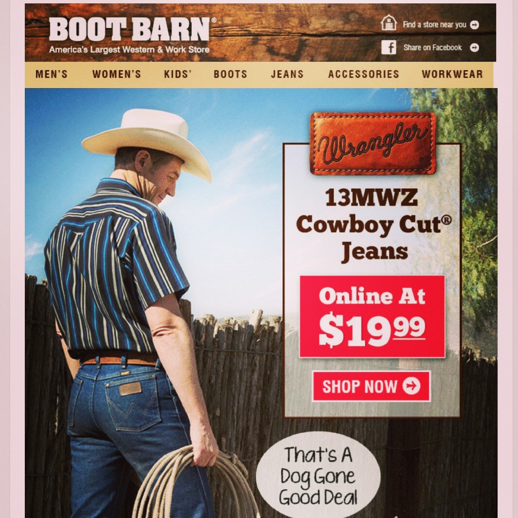 Melissa's Coupon Bargains Men's Wrangler Cowboy Cut Jeans 19.99