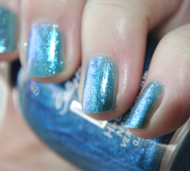 sally hansen spectrum HD nail polish blue glitter