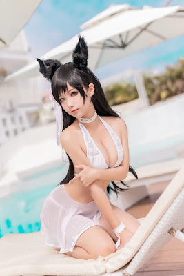 Coser@蠢沫沫 (chunmomo) Vol.138 爱宕 犬 泳装
