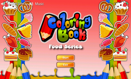 Coloring Book Food Series