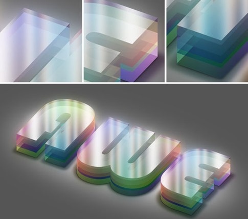 Crear texto 3D con colores iluminados
