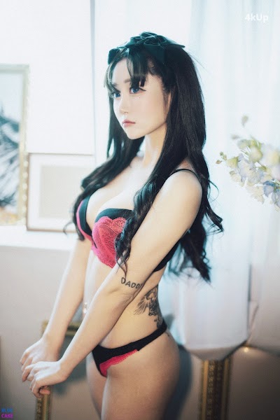 [BLUECAKE] Bomi (보미) & Zia (지아) Fate Saber x Thosaka Rin – Lingerie.Ver