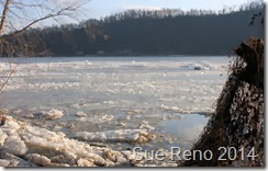 Susquehann River ice jam, by Sue Reno, Image 9