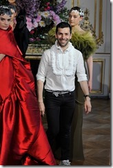 Model walking at Alexis Mabille collection Haute Couturefall winter 1314 