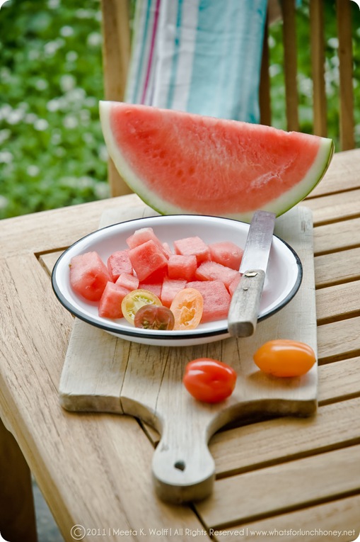 Watermelon Peach Feta Salad (0003) by Meeta K. Wolff