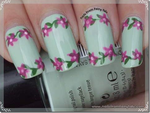 pastel green with flowers 3
