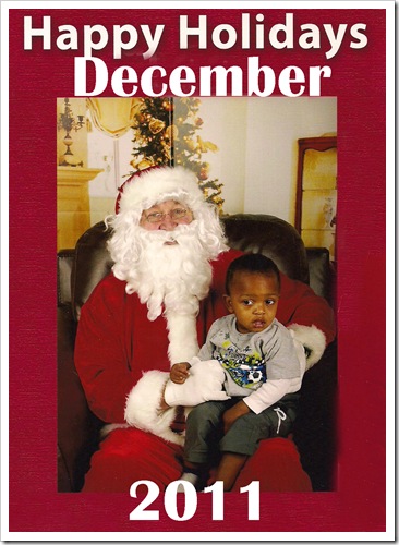 Kendry and Santa December 2011