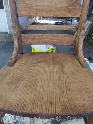 antique pew chair restoration (12)