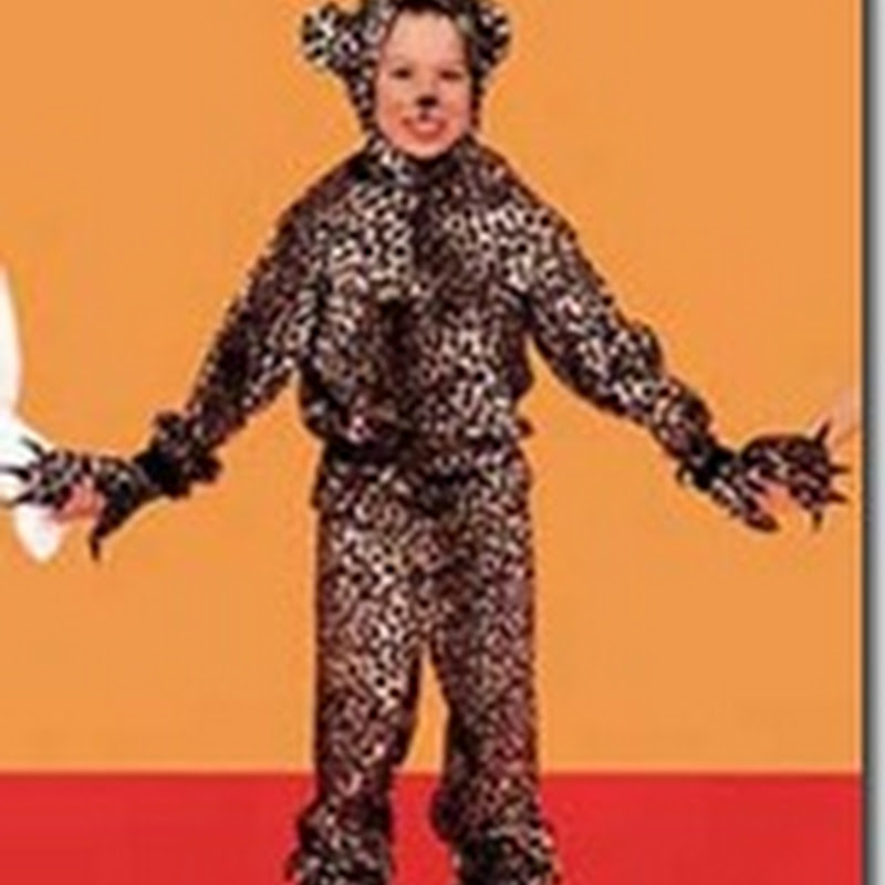 Disfraz casero de leopardo para niño con moldes