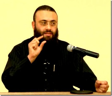 Dr. Hatem al-Haj, addressing Islamic Institute of Orange County, 6-2009