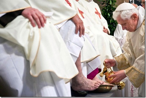 Missa do Lava Pés Papa Bento XVI 2011 