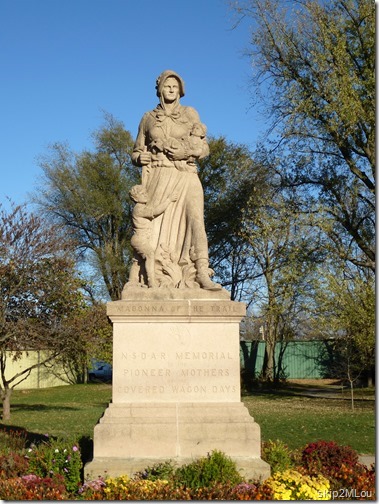 Oct 30, 2012: Madonna of the Trail #5 (out of 12) in Council Grove, KS