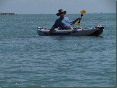 al kayaking fort pierce inlet manatee right by his hand
