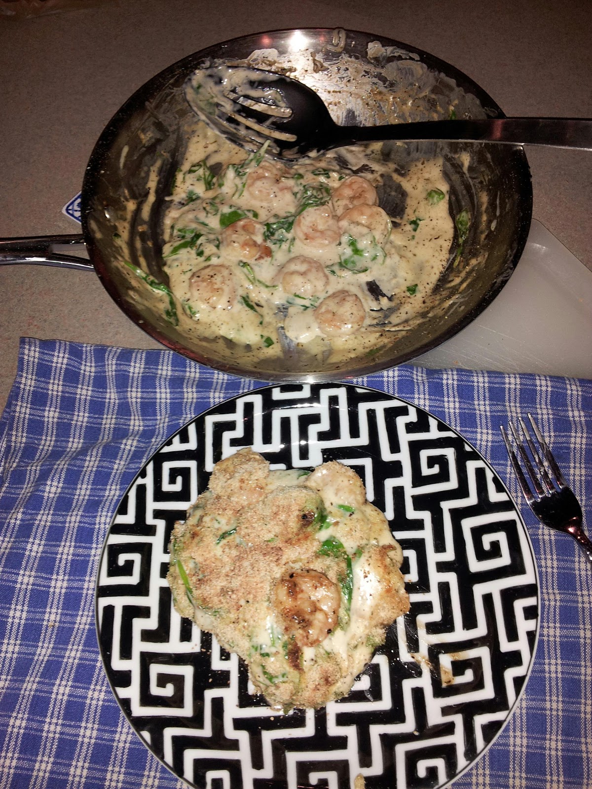 Rich and Skinny: Shrimp and Spinach Stuffed Mushrooms