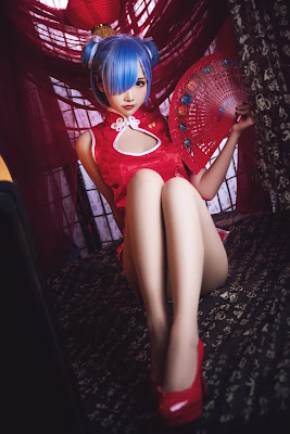 Coser@面饼仙儿 No.052 雷姆旗袍