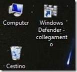 Icona di Windows Defender aggiunta al Desktop di Windows 8