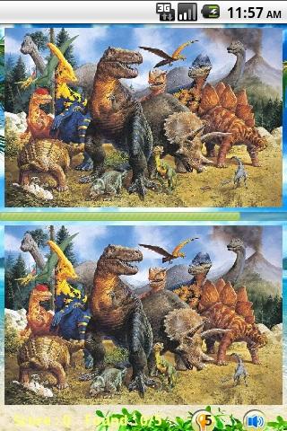 Cari Perbedaan Dinosaurus