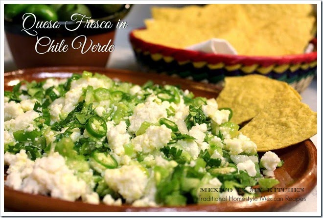 Cheese Appetizer in Chile Verde | Mexican Recipes
