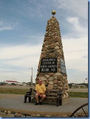2540 North Dakota Hwy 3 South Rugby - Geographical Center of North America rock obelisk