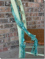 teal necklace scarf