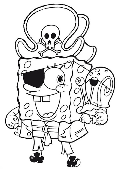 BOB ESPONJA PARA COLOREAR