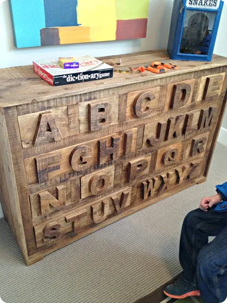 alphabet dresser