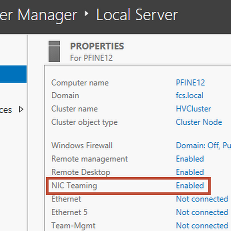Server 2012 Native NIC Teaming and Hyper-V