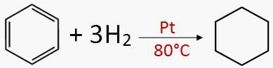 hidrogenacion benceno