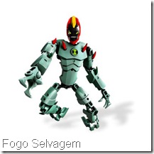 Lego Ben 10  Fogo Selvagem Fatuo Força Alienígena - Alien Force