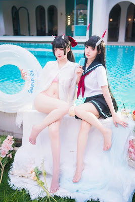 Coser@鱼子酱Fish 天台少女 写真