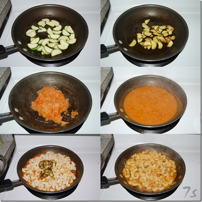 Zucchini pasta process