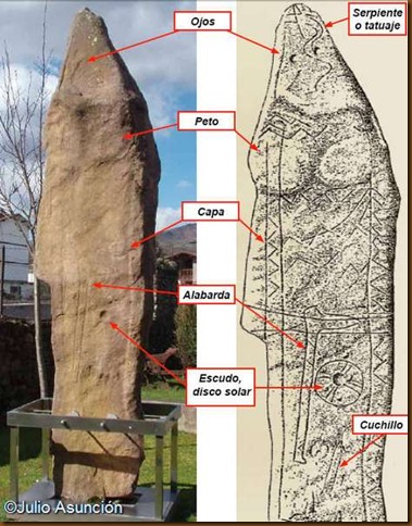 Menhir de Soalar y sus representaciones