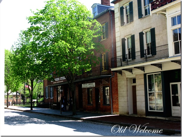 street scene harpers ferry wv old welcome