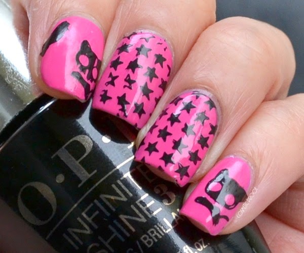 OPI Stars and Cats Stamping with Born Pretty Plate 03 Review
