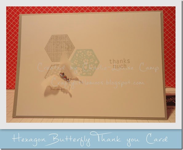 hexagon butterfly craftylittlemoo