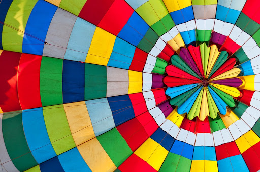 All the colors of the rainbow