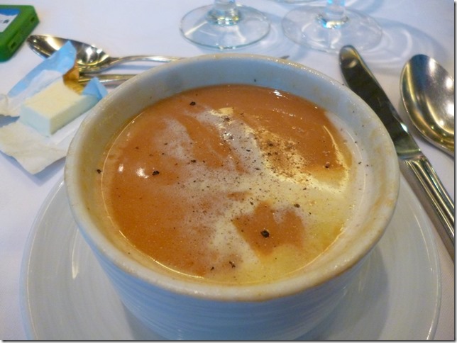 Lobster bisque on Legend of the Seas