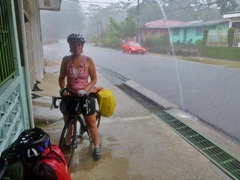Navigating a Costa Rican downpour.