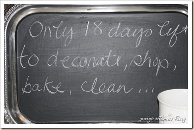 18 days chalkboard